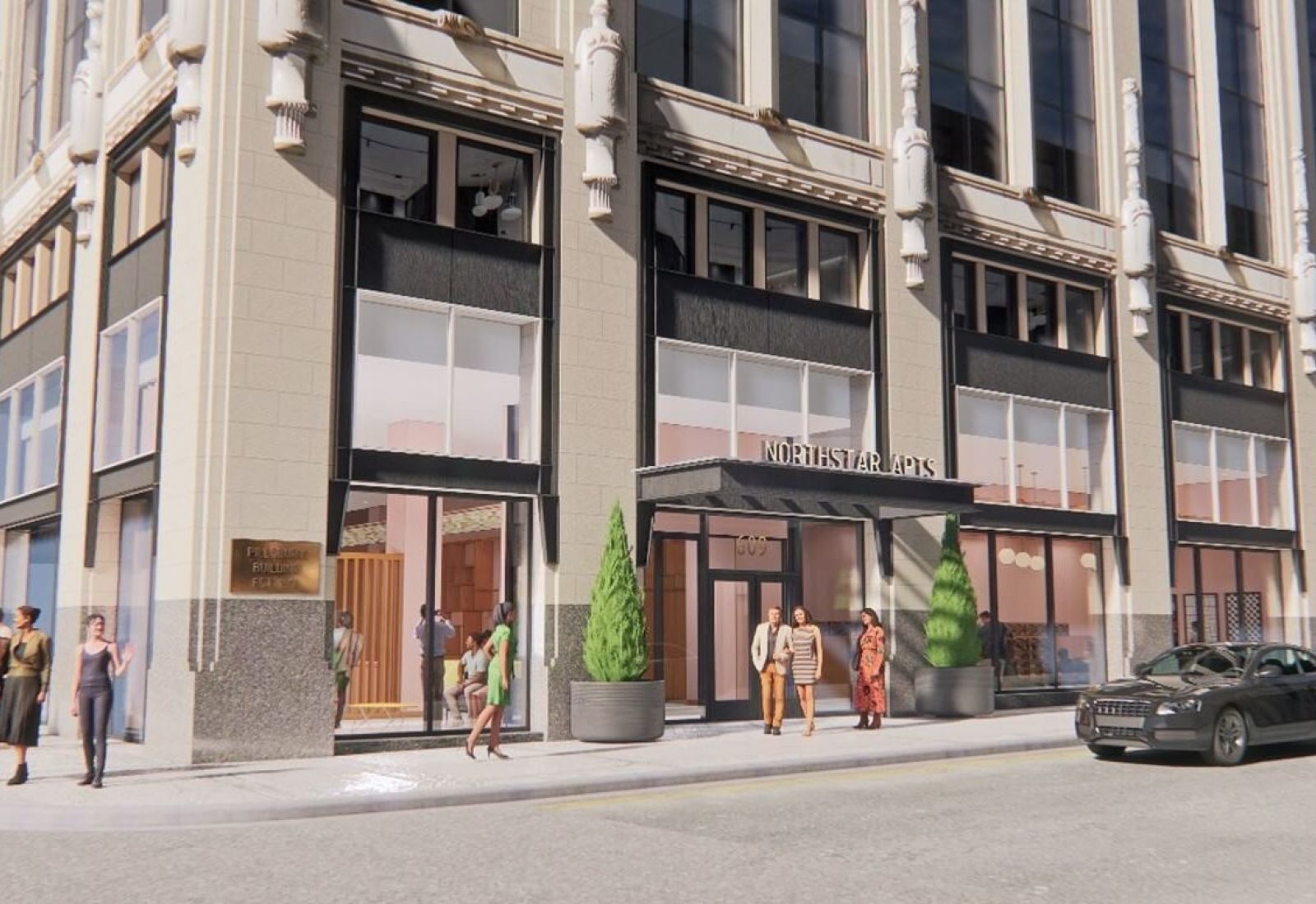 Exterior rendering of Northstar Apartments